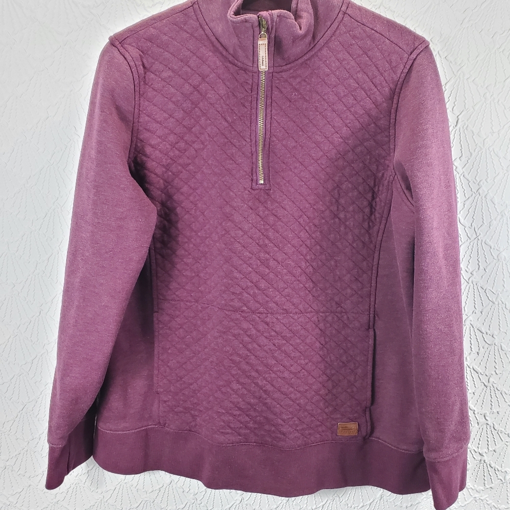 L.L. Bean Quilted Quarter Zip Sweater